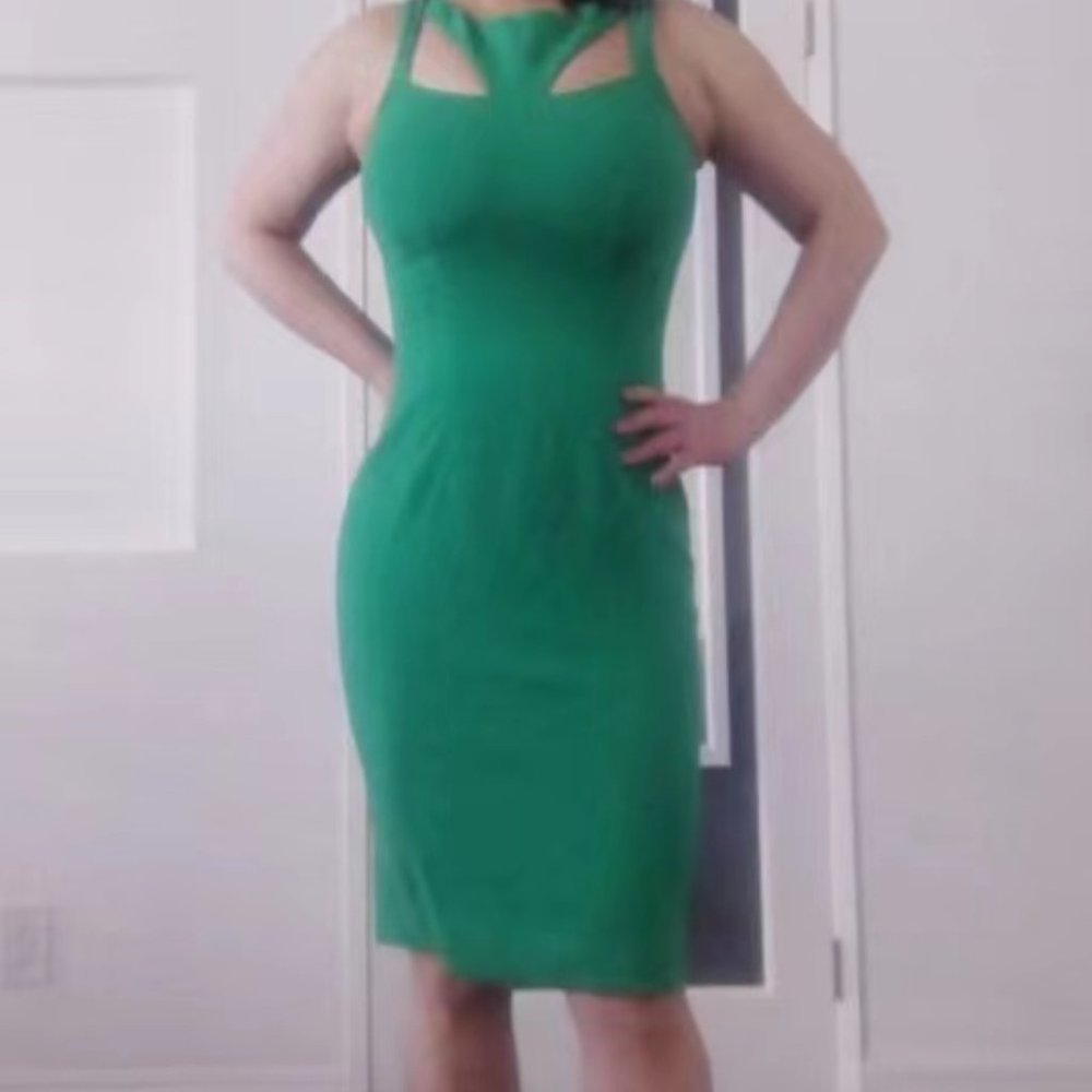 NWT Jay Godfrey green party dress size 6